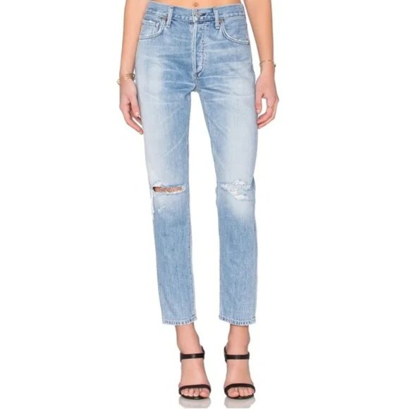 Citizens of Humanity Liya High Rise Crop Jeans - Picture 1 of 12